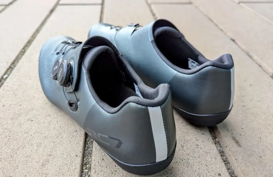 Zapatos de ciclismo de carretera Shimano RC7 [SH-RC703] - Talla 43 | Verde salvia **Carbono Foto 3 de 3