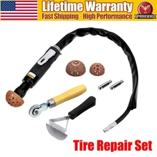 Tire Repair Set Includes 2500Rpm Low Speed Air Tire Buffer Tire Patch Roller Tir