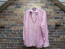 Polo Ralph Lauren Men's Pink Striped Long Sleeve Shirt 17.5” Collar 44