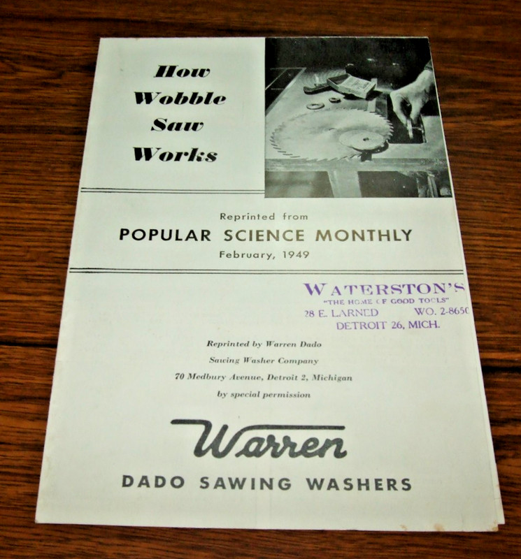 How Wobble Saw Works Reprinted from POPULAR SCIENCE MONTHLY February, 1949