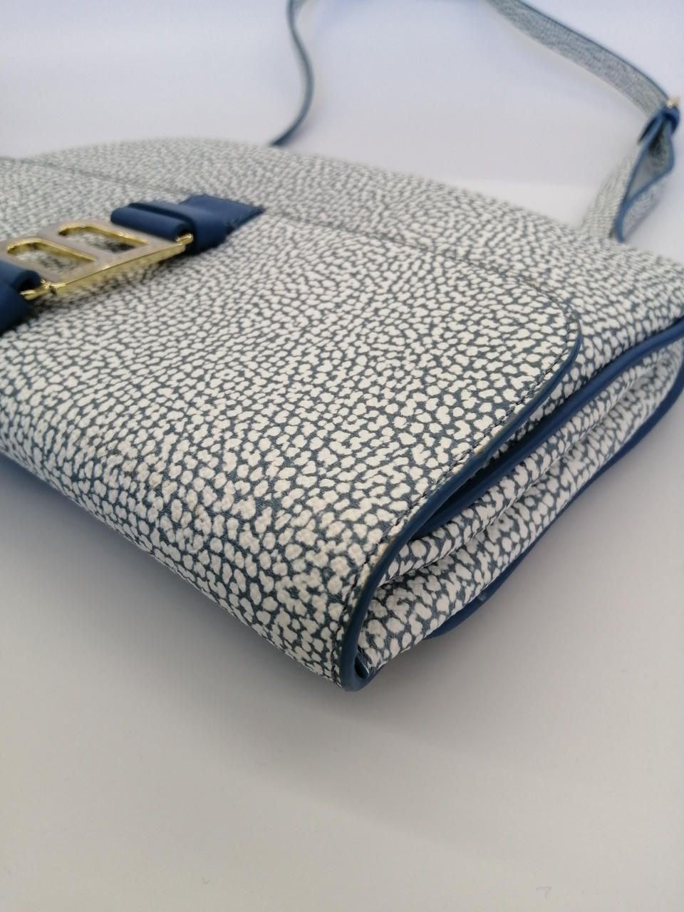 Borbonese Shoulder bag blue × white Used — image 7