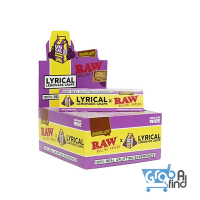 Raw X Lyrical Lemonade King Size Wide Papers Box Of 50