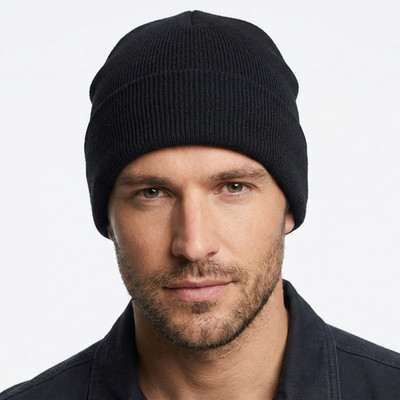 Herren Wintermütze Warm Gefüttert Dicke Strickmütze Acryl Universal