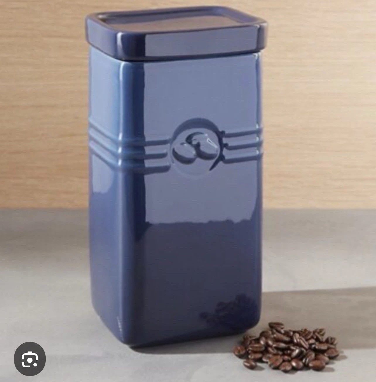 NEW IN BOX LE CREUSET INK BLUE 2 QT COFFEE CAFE CANISTER STONEWARE
Opens in a new window or tab