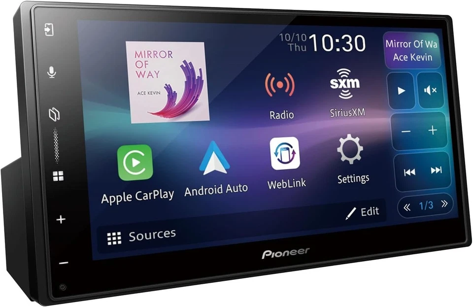 6.8" Touchscreen Carplay Android Auto Bluetooth Receiver - Image 2 of 4