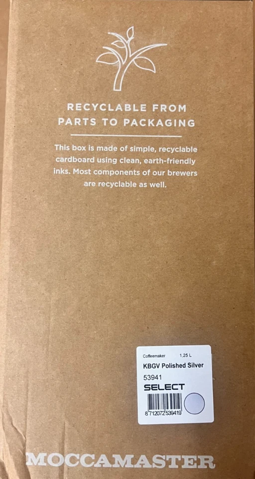 Moccamaster KBGV Select Polished Silver 10-Cup Coffee Maker - Image 3 of 3