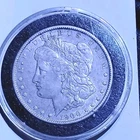 1900 Morgan Dollar $1 Silver Coin Circulated in Protective Case