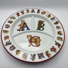 Tiffany and Co Childrens Plate Alphabet Bears In New without Box Condition