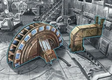 Industrial Turbine Scifi Terrain  40k Fallout Crisis Protocol Battle Systems YHP