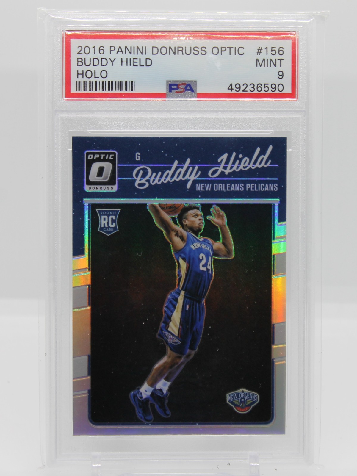 2016-17 Panini Donruss Optic Buddy Hield Holo Silver Prizm Rookie Card RC PSA 9