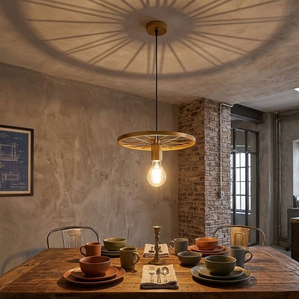 Pendellampe HäNgeleuchte KüChenlampe Gold Esszimmerleuchte 1 Flammig H 150 Cm-image