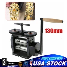 130mm Manual Rolling Mill Machine,Wire Flat Pattern Sheet Metal Jewelry Tool