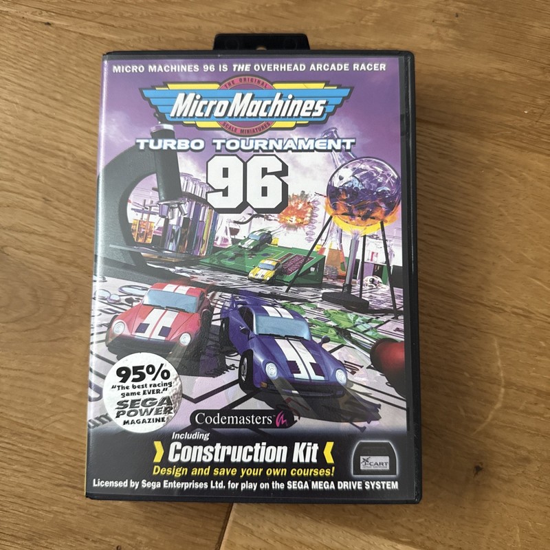 Sega Mega Drive PAL Micro Machines Turbo Tournament 96 Boxed with Manual