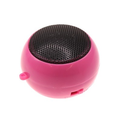 Wired Speaker Portable Audio Multimedia Rechargeable Pink for Cell Phones