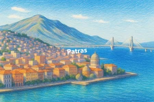 Patras Coloured Pencil Art (AI GENERATED IMAGE)