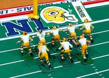 8 Tudor Electric Football HOGLEG PACKERS WJ/BS VTG Tm/Replacement Players Stkr