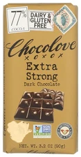 Intense Dark Chocolate 77% Cocoa 3.2 Ounce Rich Flavor Pack of 1 USA Made