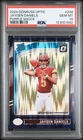 2024 PANINI DONRUSS OPTIC PURPLE SHOCK #248 JAYDEN DANIELS ROOKIE RC PSA 10