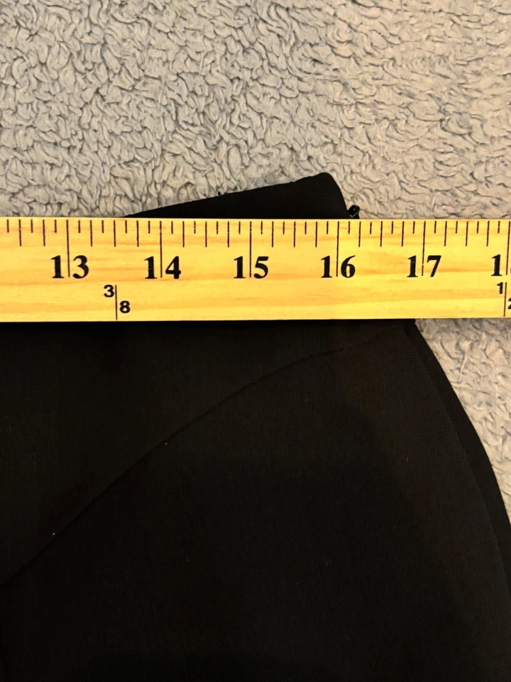 Falda ajustada y acampanada Jones Wear Essentials para mujer 12 negra elástica oficina carrera Foto 3 de 4