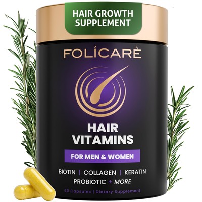 Hair Skin and Nails Vitamins for Women & Men w/Biotin to Support Healthy Hair...