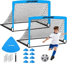 Soccer Goals for Backyard Set, Portable Kids Toddler Soccer Goal 2 of 4' x 3'...