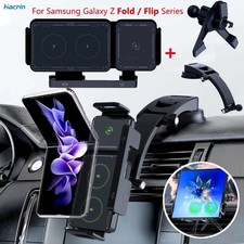 Wireless Car Charger For iPhone Samsung Galaxy Z Fold Flip Google Pixel Auto