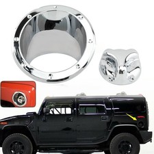 Bisel de puerta de combustible cubierta del tanque de gasolina tapas cromadas moldura moldura para Hummer H3 2006-2010