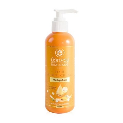 Bualuang Hair Serum Cream Vitamin E+ repair split ends natural herbal 220ml