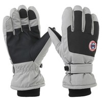 Winter Skihandschuhe,Wasserdichte Touchscreen Warme Handschuhe Grau-Schwarz