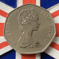 Great Britain 🇬🇧 50p 1976 Britannia Brilliant Uncirculated Coin