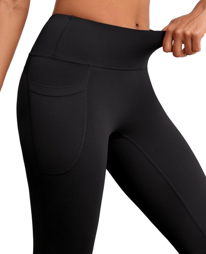 Flare Yoga Pants with Pockets for Women Wide Leg Tummy Control Flared Workout... - Picture 4 of 7