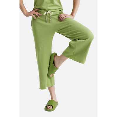 Mate the Label Organic Thermal Wide Leg Pant Pistachio Women's