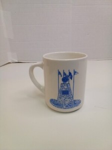 Fallen Firefighters Memorial Mug Linyi Silver Pheonix 4" Tall