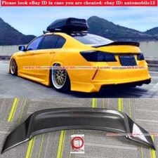 Carbon Fiber DuckBill Rear Trunk Wing Spoiler For 13-17 Honda Accord 4DR Sedan