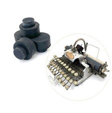 x4 New Rubber Feet for Blickensderfer Featherweight Typewriter Part Replacement thumbnail