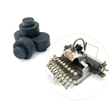 x4 New Rubber Feet for Blickensderfer Featherweight Typewriter Part Replacement