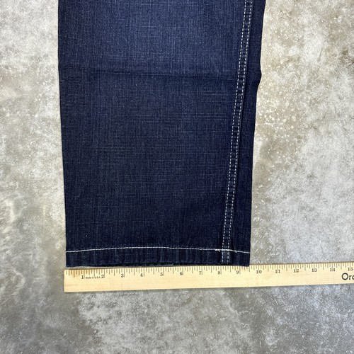 Evolution In Design Baggy Jeans mens 38 x 34 y2k baggy skate hip hop embroidered - Picture 12 of 12