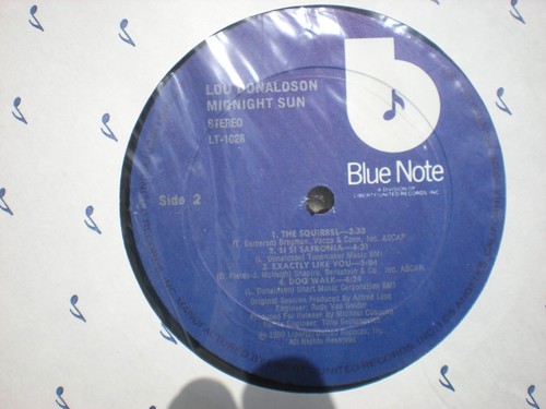 LOU DONALDSON lp Midnight Sun Blue Note LT-1028 US 1980 Horace Parlan - Picture 4 of 4
