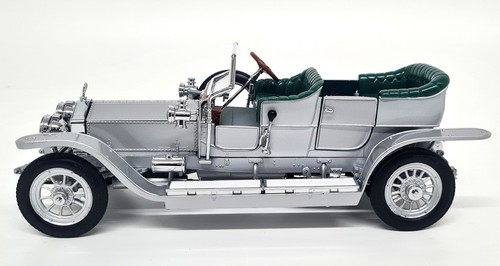 Franklin 1/24 - Rolls Royce Silver Ghost 1907 Silver Diecast Scale Model Car - Picture 3 of 9