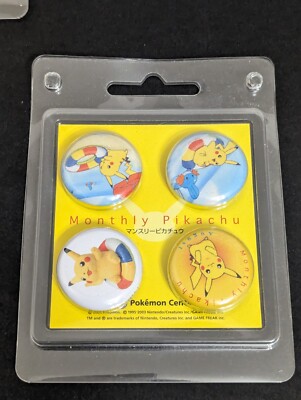 Monthly Pikachu ピンズ 12個セット ポケモンセンター 2003 Monthly