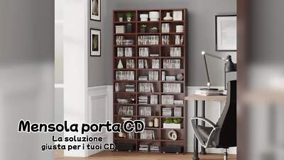 HOMCOM Mobile Libreria Modulare Porta CD con 36 Scomparti ...