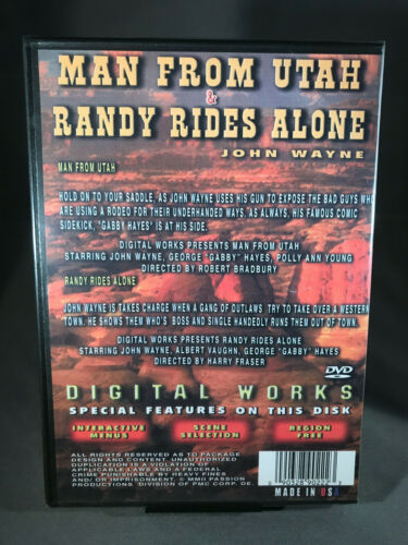 John Wayne Special (2-DVD Lot) FOUR MOVIES Brand New SEALED Rare Early Work DUKE - Picture 3 of 4
