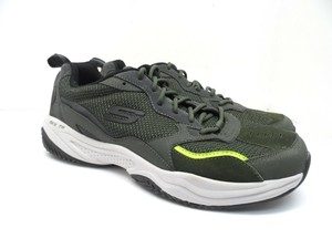 skechers memory foam mens green