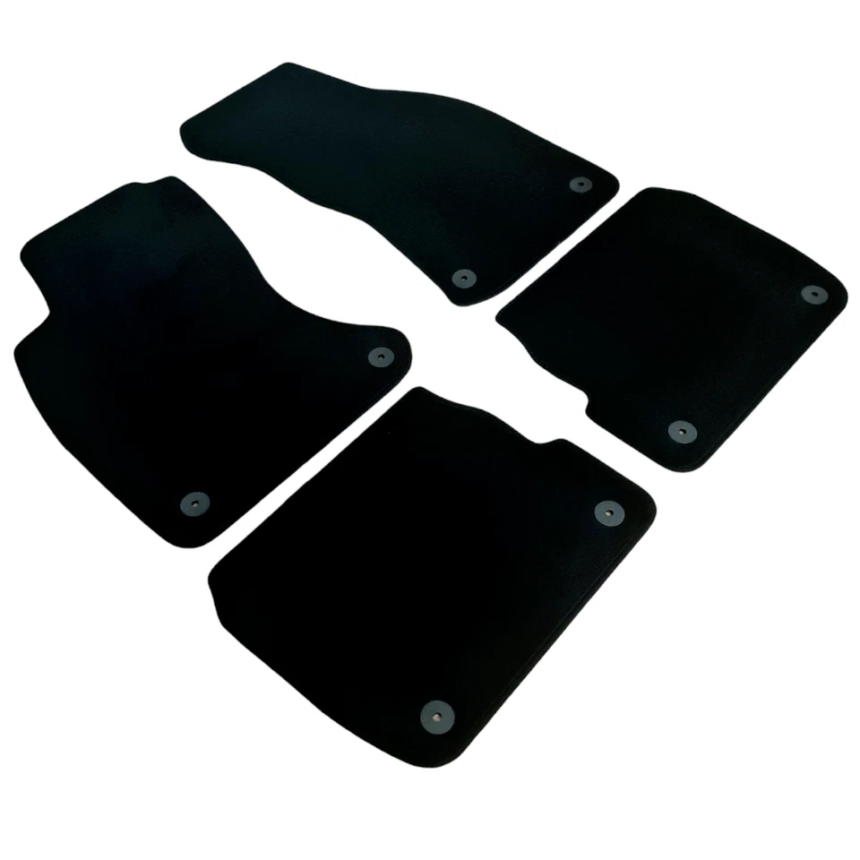 Alfombrillas negras para Audi A6 C5 1996-2005 ajuste personalizado terciopelo forro automático nuevas Foto 3 de 4