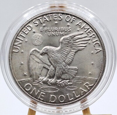 Silber Dollar Münze 1972 S Eisenhower in Kapsel - Silber Sammlerausgabe