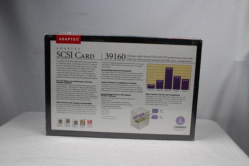 Adaptec SCIS CARD 39160 (1822300) Ultra160 SCSI Card Kit BRAND NEW SEALED. - Picture 10 of 10