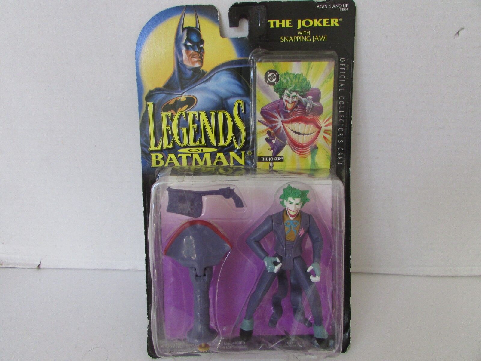 KENNER ACTION FIGURE BATMAN THE JOKER W/SNAPPING JAW 1994  L231