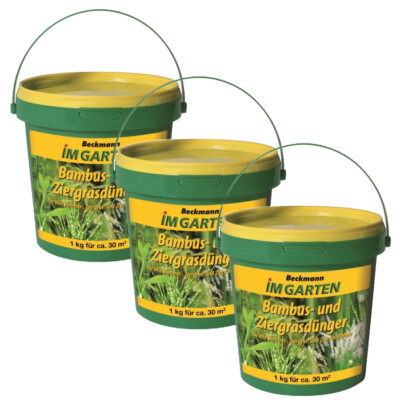 Bambus und Ziergras Dnger Beckmann organ.mineralisch Sparpack 3 x 1 kg |  eBay