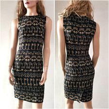 🆓US🛃  Dolce&Gabbana keys printed viscose cady dress IT 40