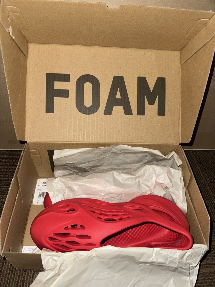 【箱あり】 Yeezy Foam Runner Size 10 - adidas Yeezy Foam Runner Vermillion 195733049409| eBay